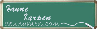 Hanne Karpen Visitenkarte